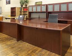 Image result for Cherry Office Desk with Hutch