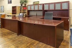 Image result for Office Furniture Bow Front Desk