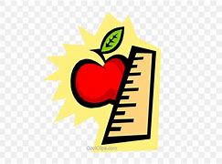 Image result for Apple and Ruler Clip Art