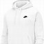 Image result for White Nike Sweatshirt Sportswear Club with Brown Logo