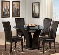 Image result for Black Kitchen Table and Chairs