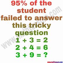 Image result for Funny Trick Math Questions