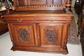 Image result for Antique Buffet Cabinet