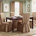 Image result for Fabric Cushioned Slip Covered Dining Chairs