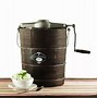 Image result for Black and White Image of Hand Crank Ice Cream Maker