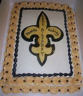 Image result for Saints Sheet Cake