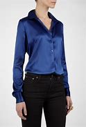 Image result for Blue Silk Shirt