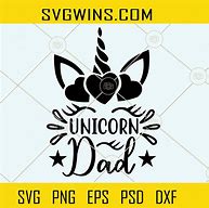 Image result for Unicorn Dad SVG