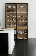 Image result for Built in Cabinets with Glass Doors