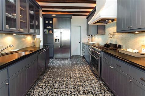 Moroccan Tile Floor   Eclectic   kitchen   Alys Beach