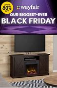 Image result for Wayfair Lorraine TV Stand For Tvs Up To 54" Wood In Black/Brown, Size 32.0 H In