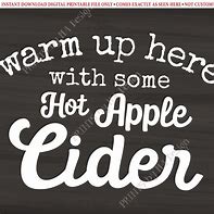 Image result for Warm Apple Cider Sign