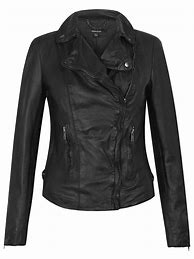 Image result for Black Leather Biker Jacket