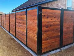 Image result for Fencing Privacy Fence Designs