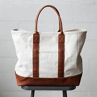 Image result for Canvas and Leather Market Tote