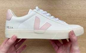 Image result for Pink and White Veja Shoes
