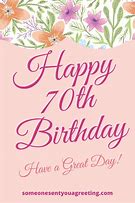 Image result for 70th Birthday Wishes for Friend
