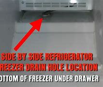 Image result for Freezer Drain Hole