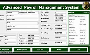 Image result for Payroll Management System in Excel