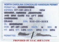 Image result for North Carolina gun purchase permit