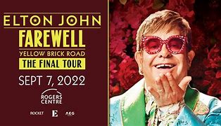 Image result for Elton John Farewell Tour Poster Gillette