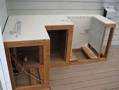 Image result for How to Build Outdoor Kitchen Cabinets