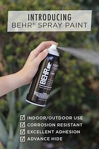 Image result for Spray BEHR MARQUEE Paint How To
