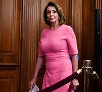 Image result for Nancy Pelosi in Pink Dress