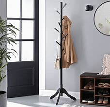 Image result for Stand Up Wood Coat Hanger