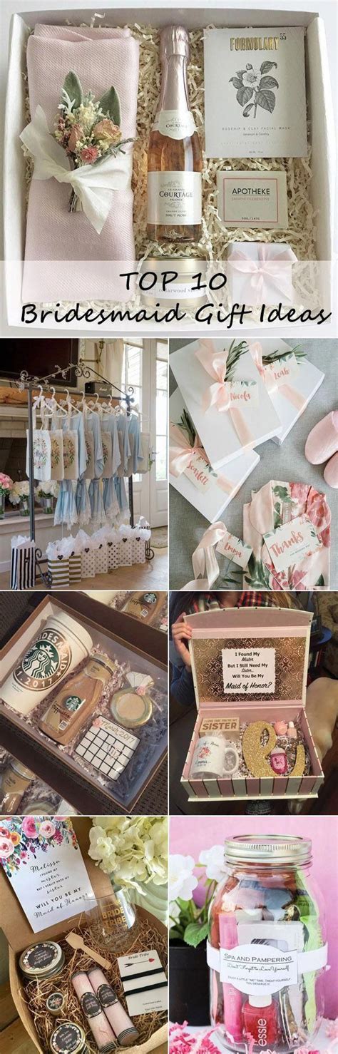 top 10 bridesmaid gift ideas #WeddingIdeasBoda   Gifts for wedding  