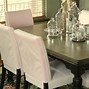 Image result for White Canvas Dining Room Slipcovers