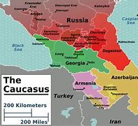 Image result for The Caucasus Geo Map