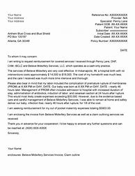 Image result for Claim Letter Examples