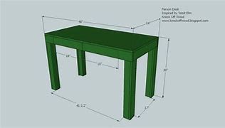 Image result for Wooden Desk Plans