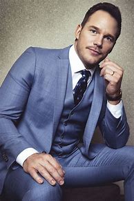 Image result for Chris Pratt Blue Suit