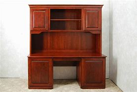 Image result for Cherry Desk and Hutch