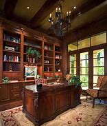 Image result for Traditional Home Office Library