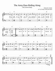 Image result for Army Goes Rolling along Sheet Music Flute