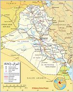 Image result for Iraq Border Map