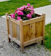 Image result for cedar wooden planters boxes