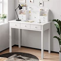 Image result for Adjustable Kids White Desk