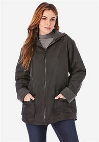 Image result for Fleece Lined Hooded Nylon Jacket