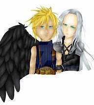 Image result for Sephiroth and Cloud Love