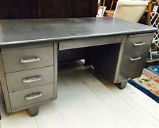 Image result for Retro Steel Office Desk
