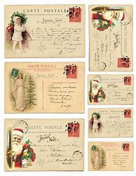 Image result for Christmas Vintage Postcards Paris