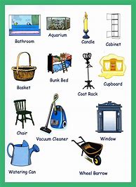 Image result for Household Items Vocabulary