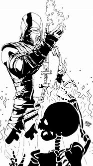 Image result for MKX Scorpion Drawing