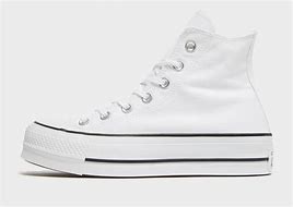 Image result for White Platform Converse Low Top