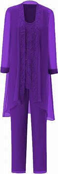 Image result for Elegant Purple Pant Suits for Women