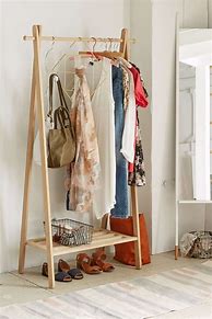 Image result for free standing wooden clothing racks